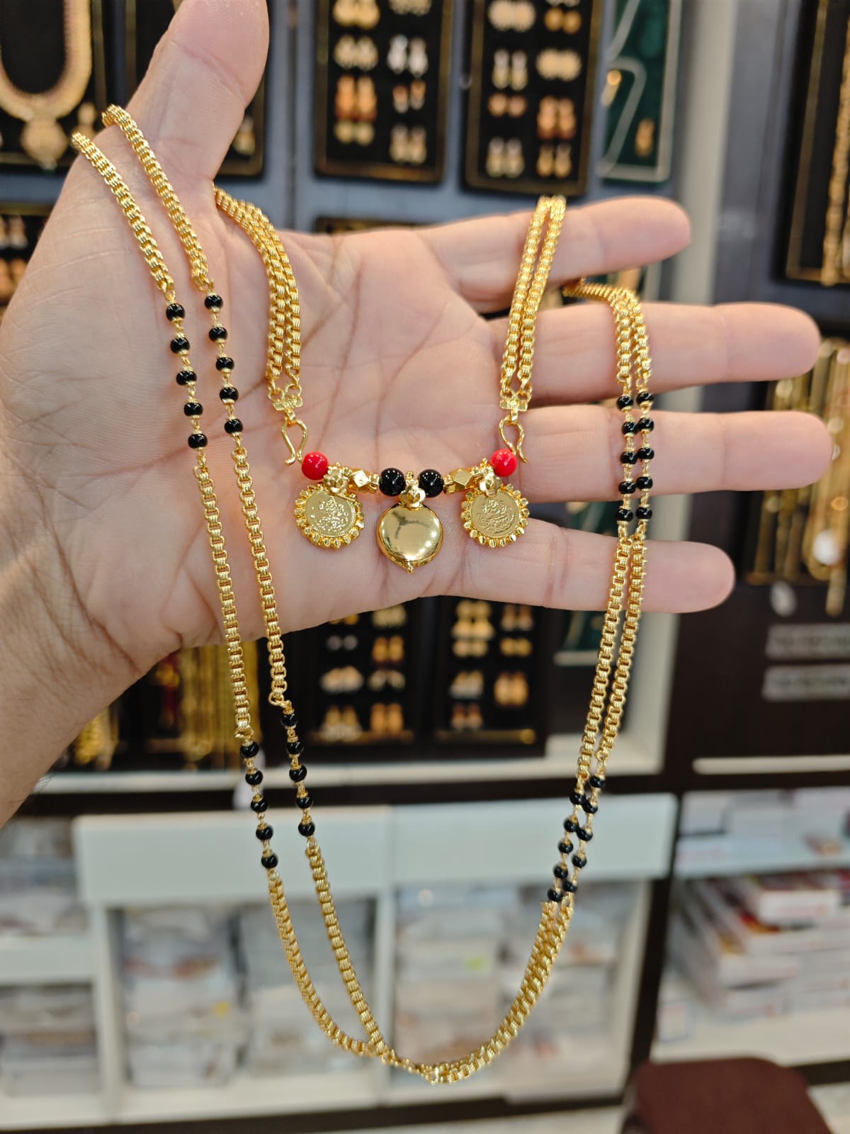 Thali Chains Mangalya Chain With Side Pendant Mangalya Chain Thali