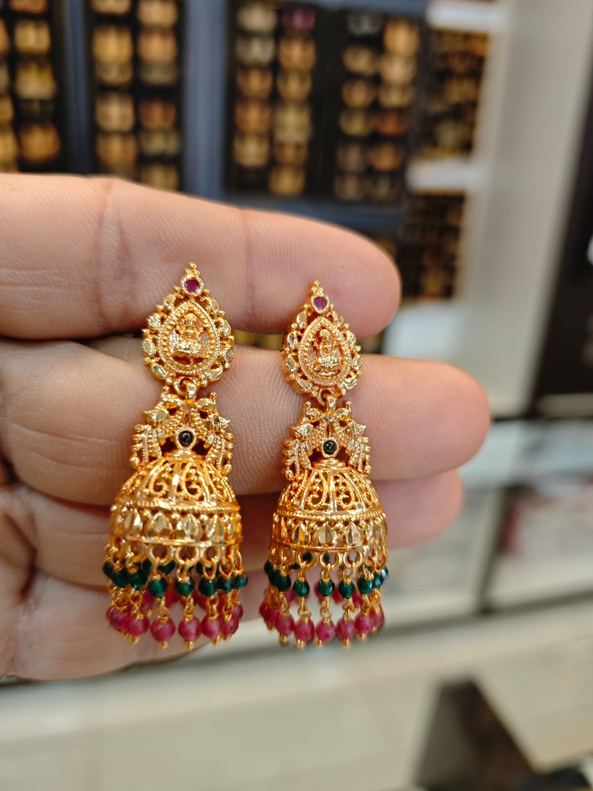 3grm gold polish jhumka