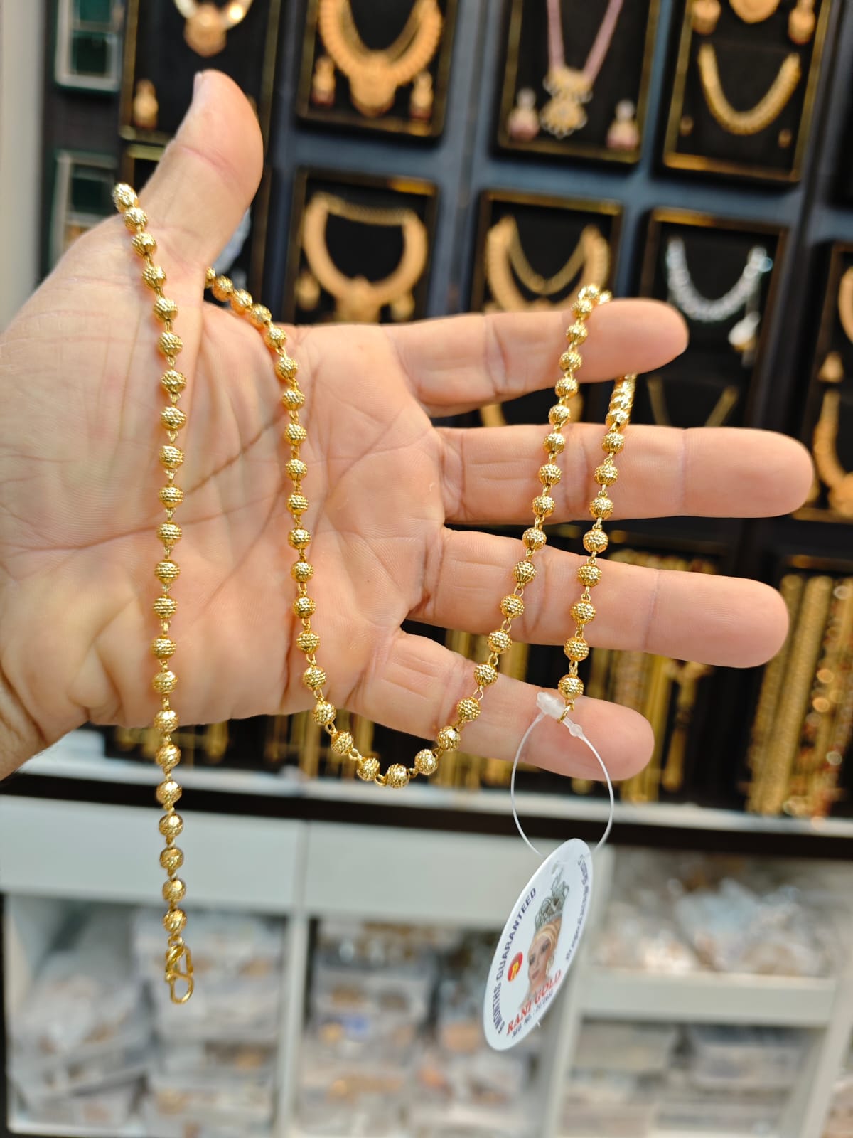 Mangalsutra Mohan Mala Latest Designs 1grm Gold Polish Waterproof