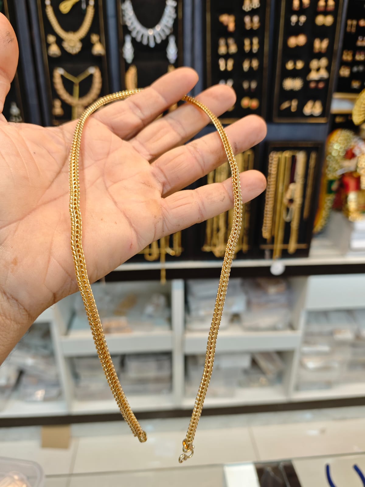 Panchaloha gold polish 24 inches patti chain