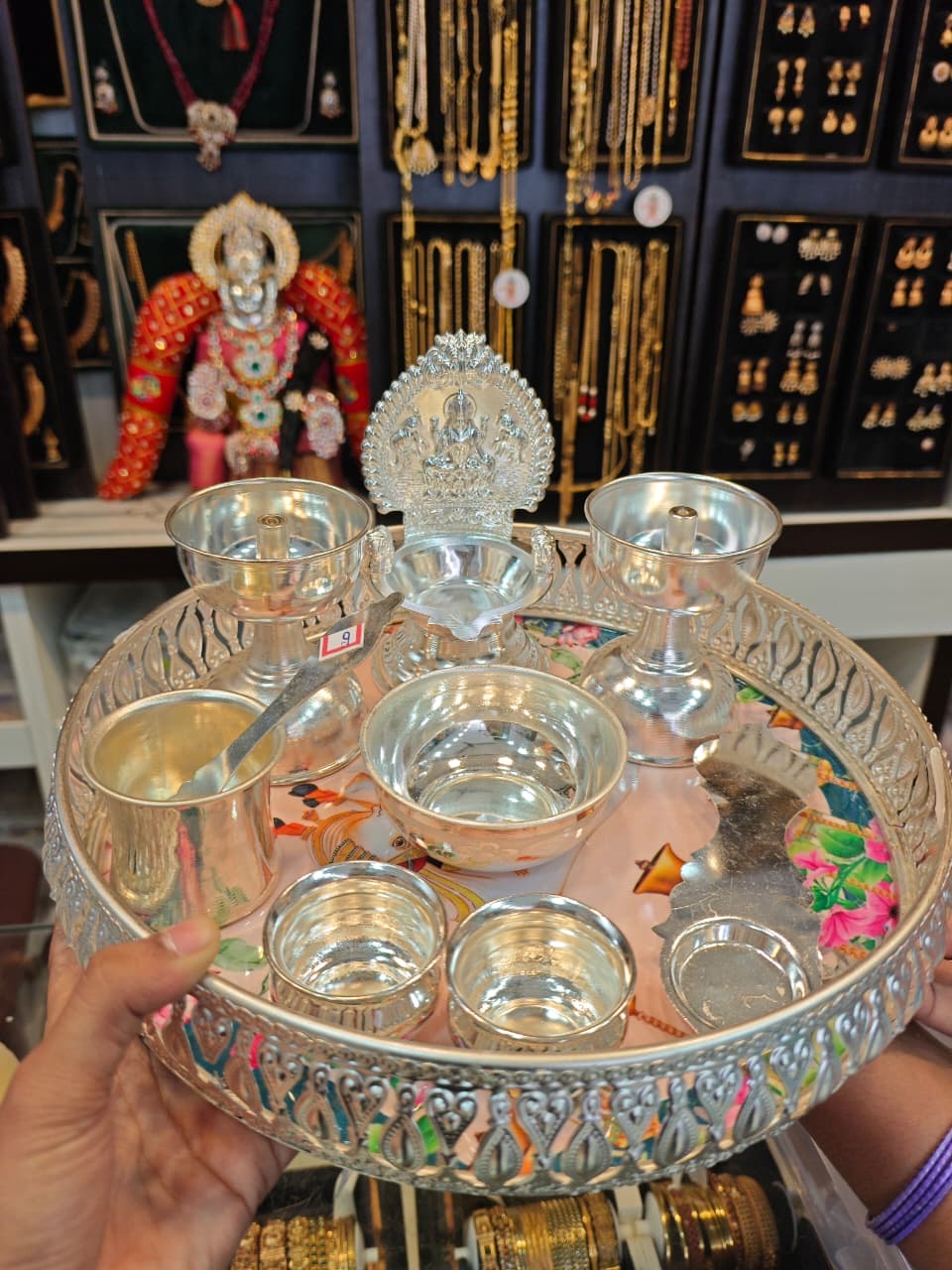 Pure german silver washable warranty items combo piece set